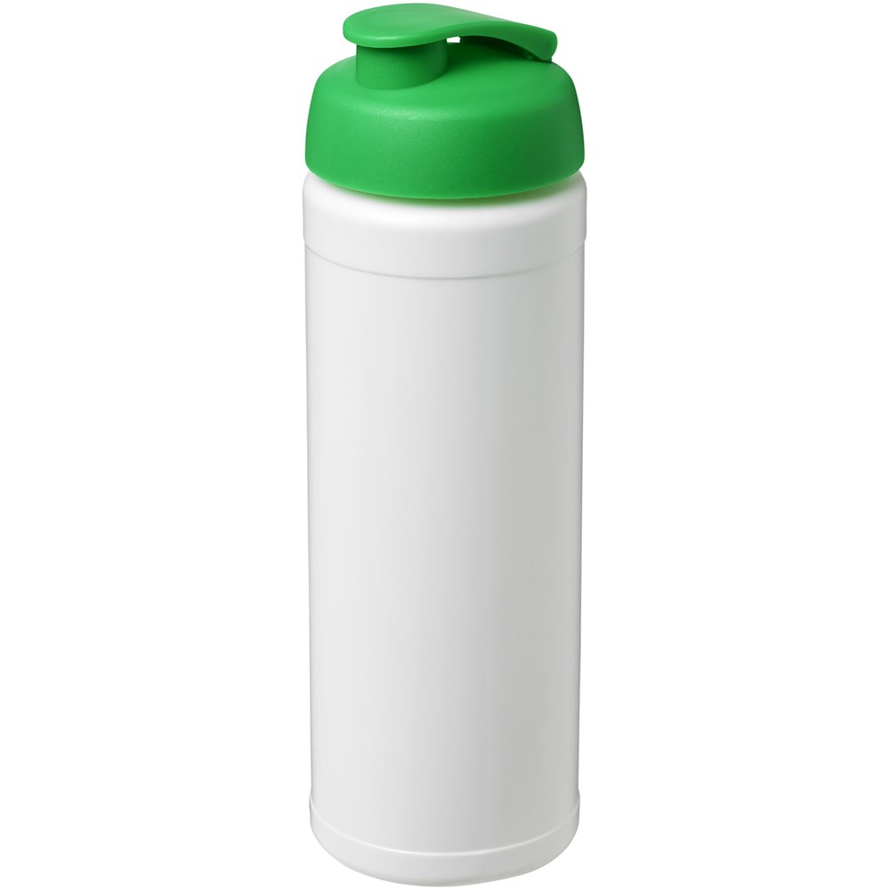 Baseline® Plus 750 ml sportfles met flipcapdeksel - Wit, Groen