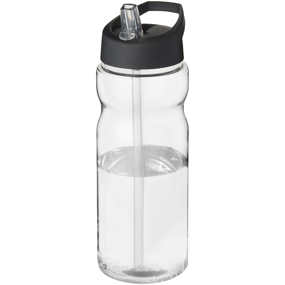 H2O Active® Base 650 ml bidon met fliptuitdeksel - Transparent, Zwart
