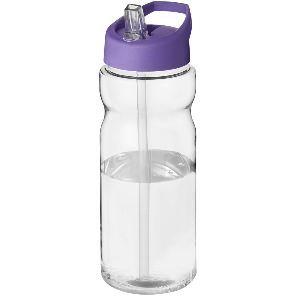H2O Active® Base 650 ml bidon met fliptuitdeksel - Transparent, Paars