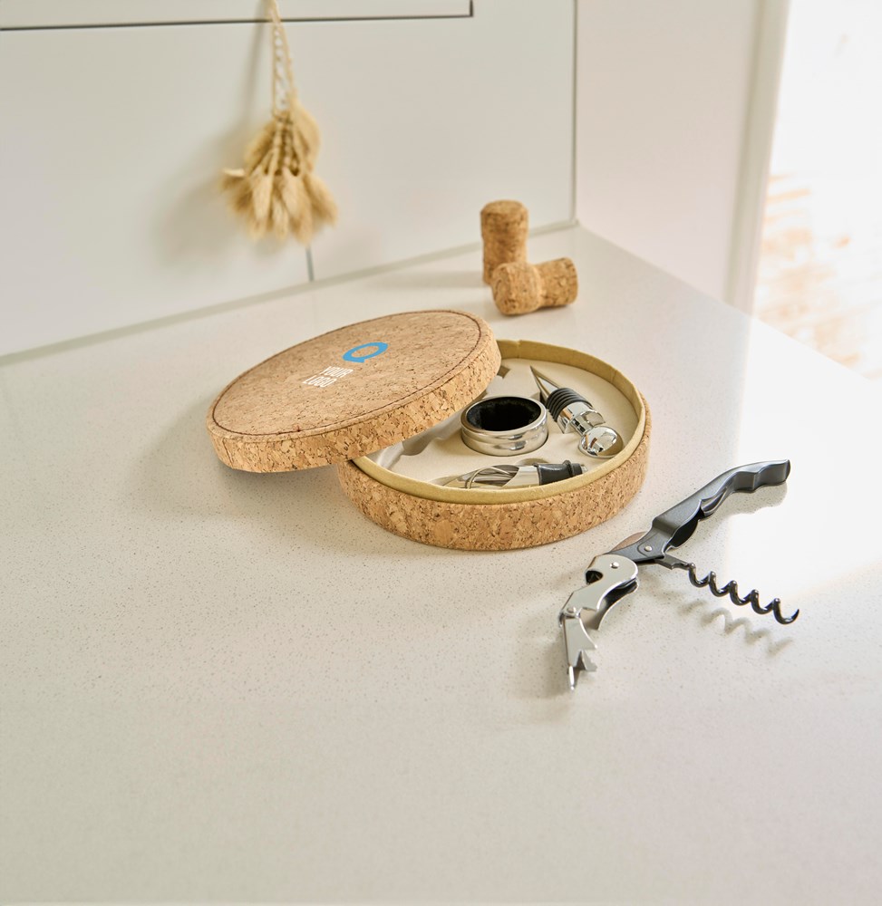 Kurken wijnset Milana