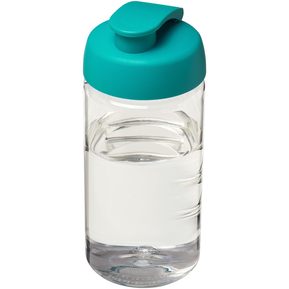 H2O Active® Bop 500 ml sportfles met flipcapdeksel - Transparent, Aquablauw