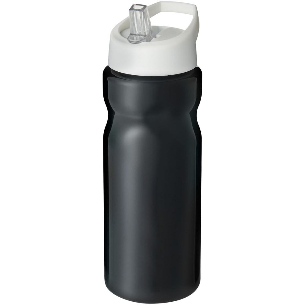 H2O Active® Base 650 ml bidon met fliptuitdeksel - Zwart, Wit