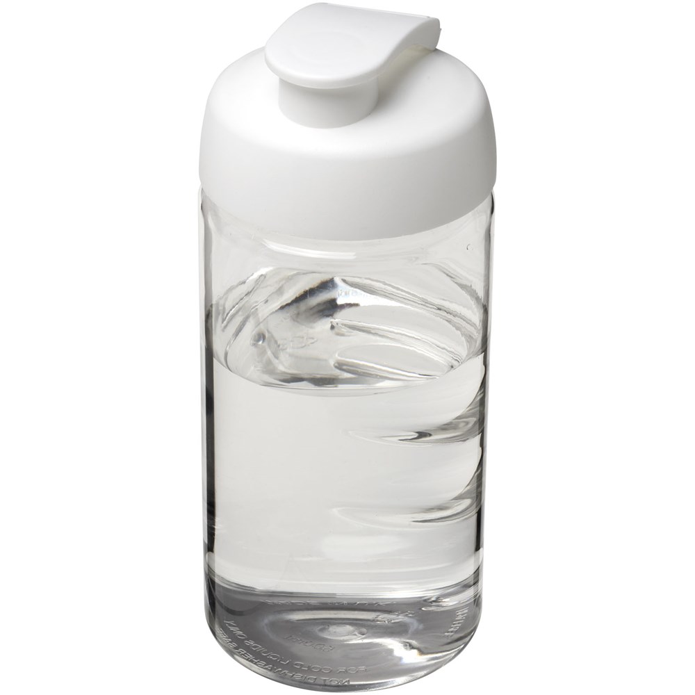 H2O Active® Bop 500 ml sportfles met flipcapdeksel - Transparent, Wit