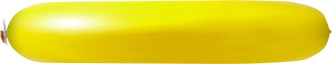Reuzen zeppelins qualityprint 160 cm Ø 30 cm / 12 inch - Geel (4410) Pastel (± PMS 102)