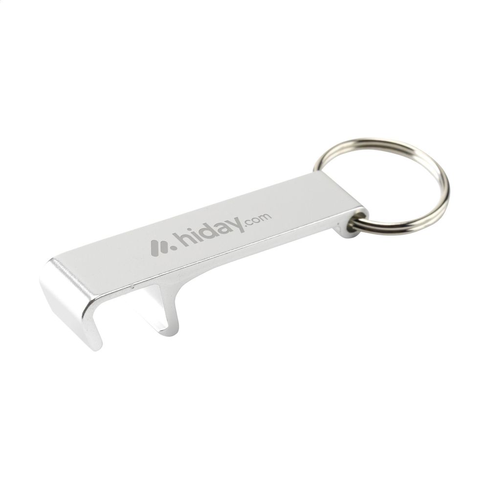 Alu Opener Phone Stand GRS Recycled - zilver