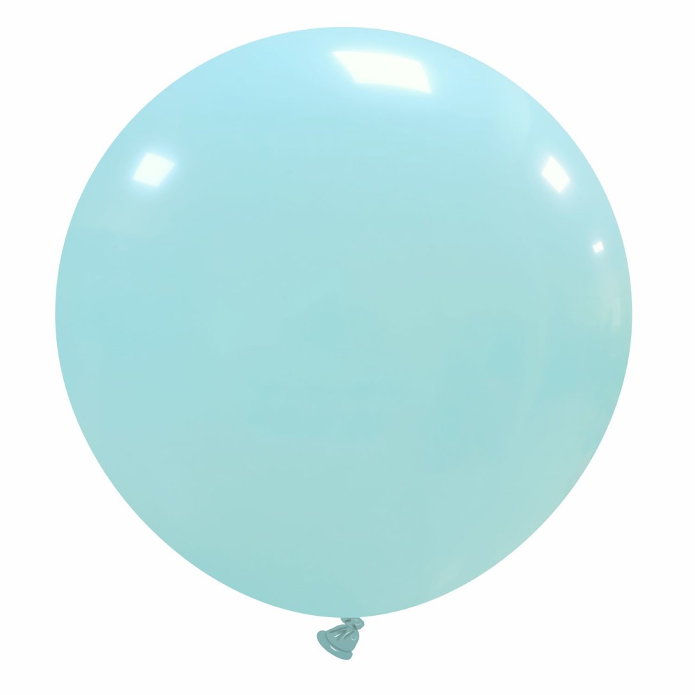 Reuzenballonnen bedrukt - Ø 150 cm / omvang 470 cm / 59 inch, Zwart (17), 450 cm omvang 150 cm Ø 60 inch, Pastel, 1 drukzijde - Licht blauw (11)