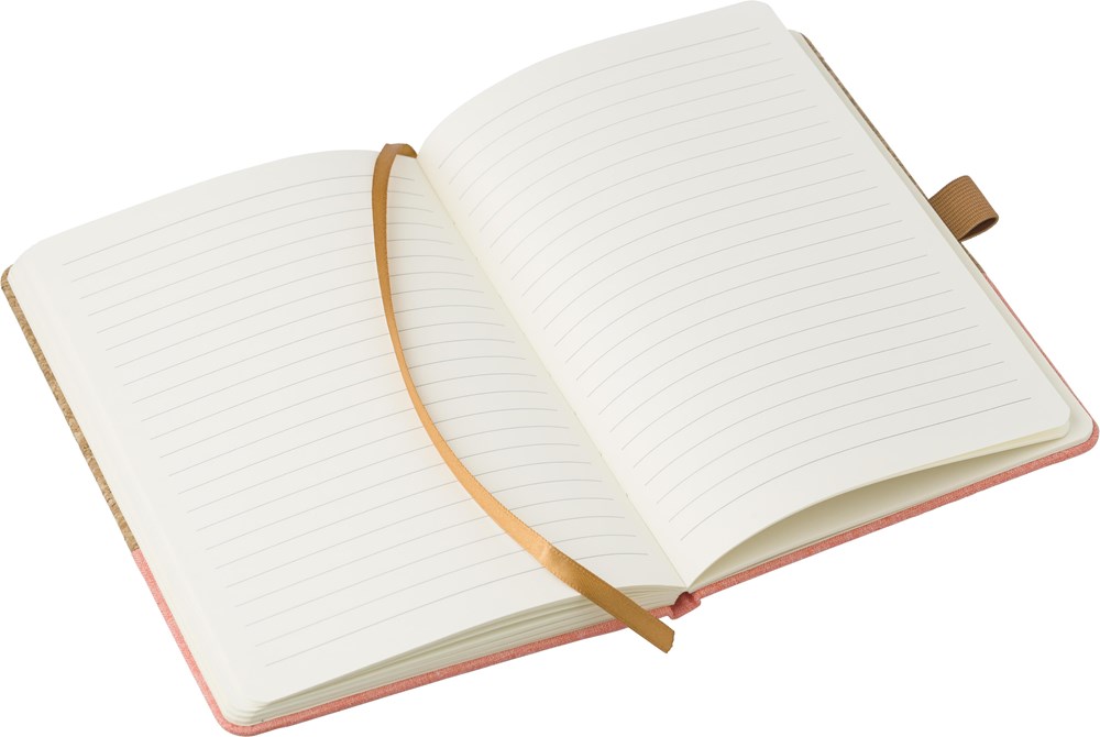 Kurk en katoenen notitieboekje Trevor