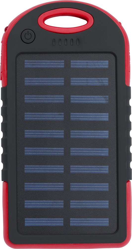 ABS solar powerbank Aurora - Rood
