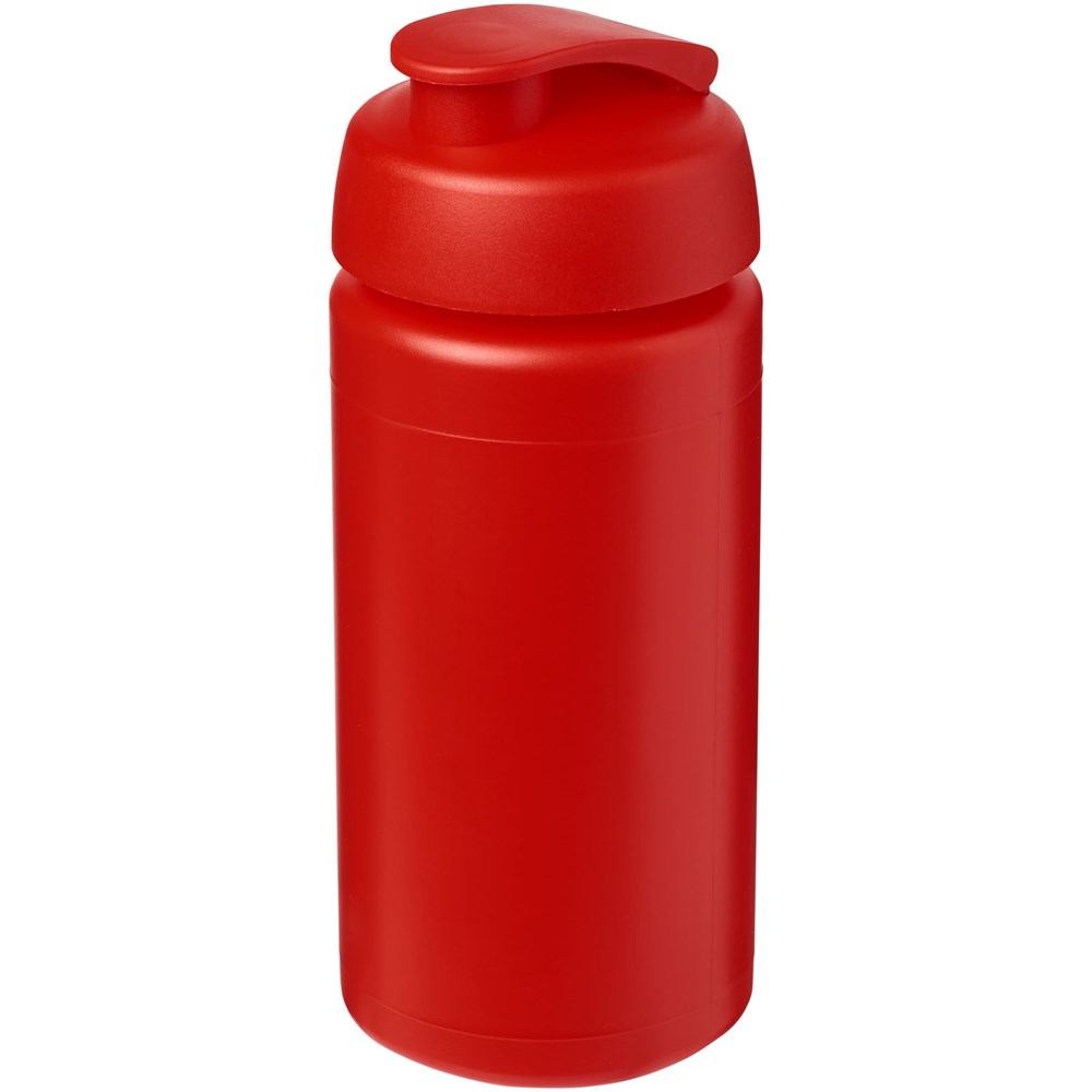 Baseline® Plus grip 500 ml sportfles met flipcapdeksel - Rood