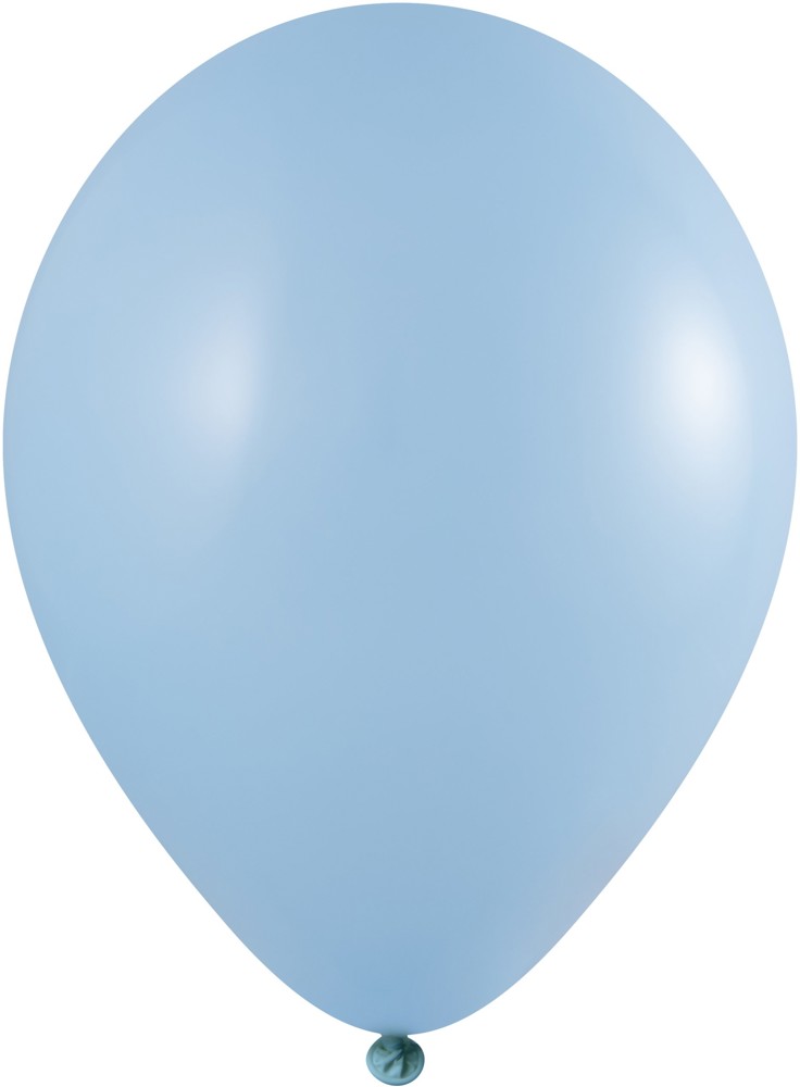 Ballonnen onbedrukt - Ø 35 cm / omvang 90-100 cm / 12 inch, Wit (1100), Pastel - Licht blauw (1151)
