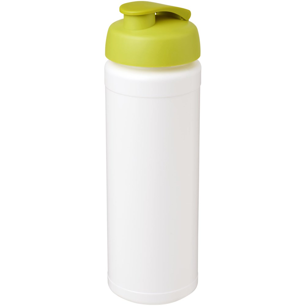 Baseline® Plus grip 750 ml sportfles met flipcapdeksel - Wit, Lime