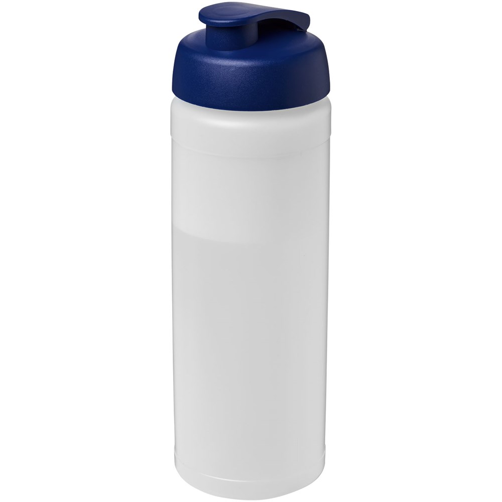 Baseline® Plus 750 ml sportfles met flipcapdeksel - Transparent, Blauw