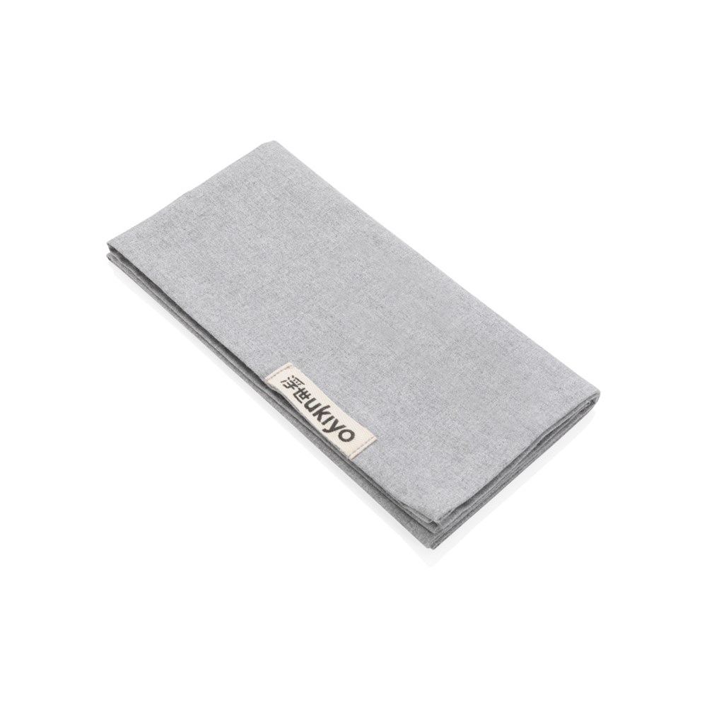 Ukiyo Aware™ 180gr 4-delige set recycled katoenen servetten - grijs (± PMS Cool Grey 6)