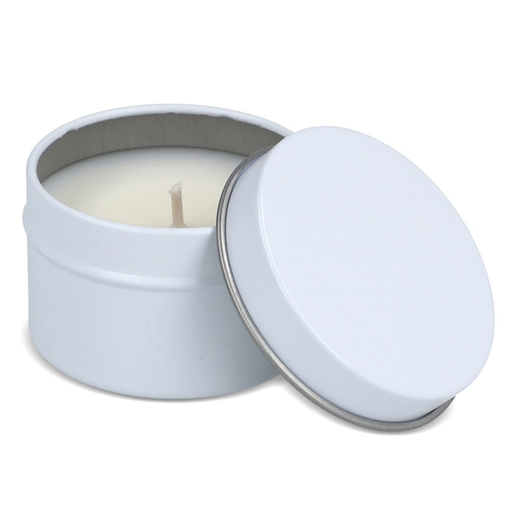 Dhyana plantaardige geurkaars in gerecycled blik