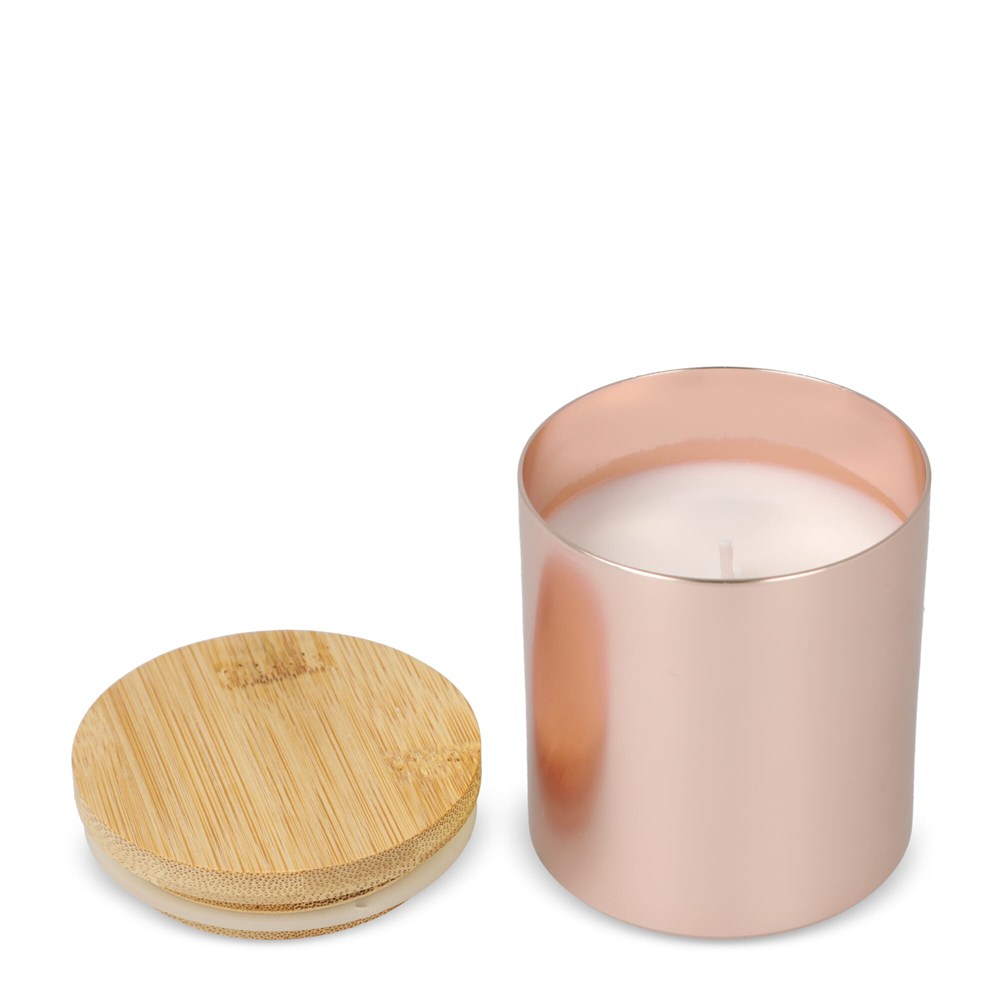 Bhakti plantaardige geurkaars in gerecycled aluminium potje