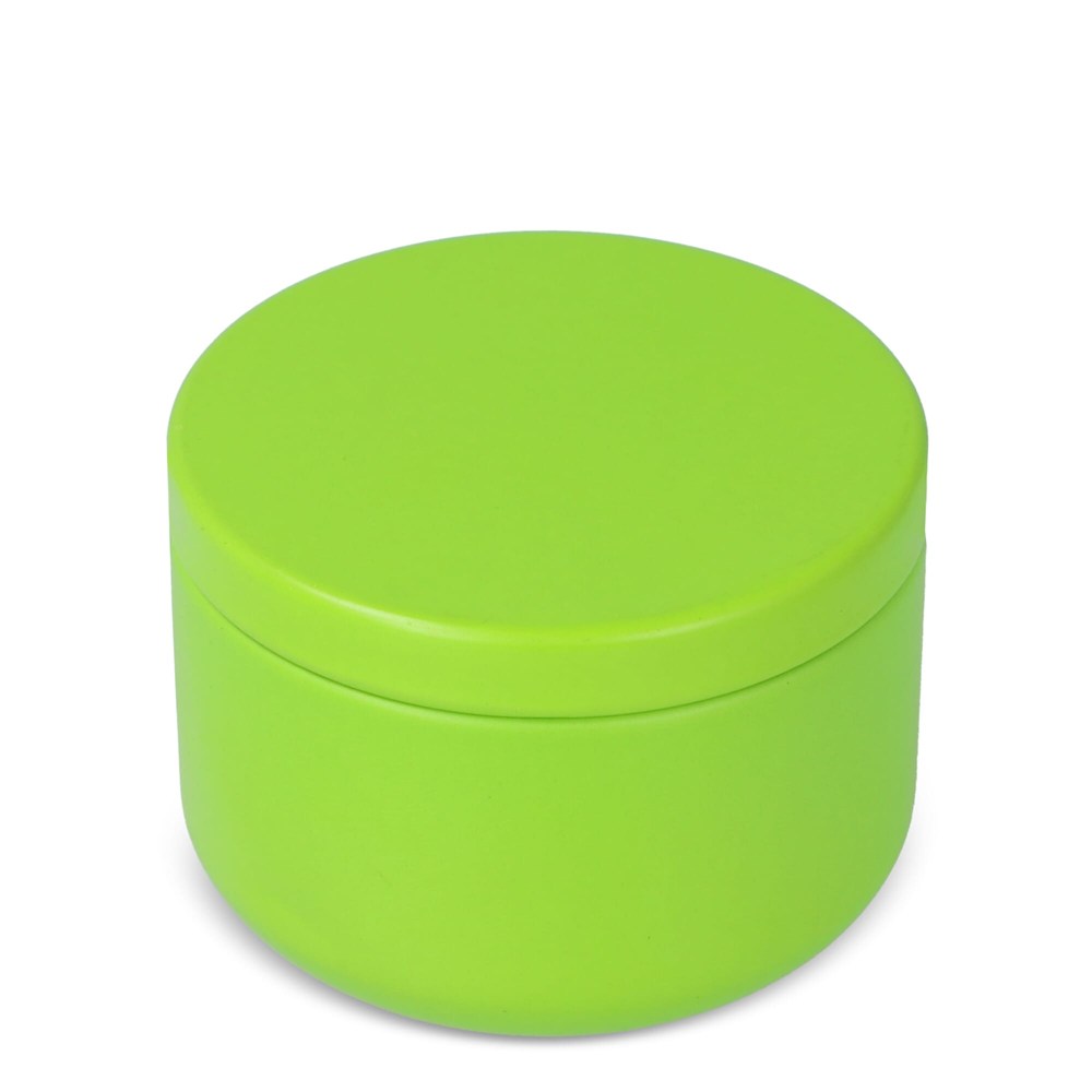 Asana plantaardige kaars in gerecycled blik - Lichtgroen