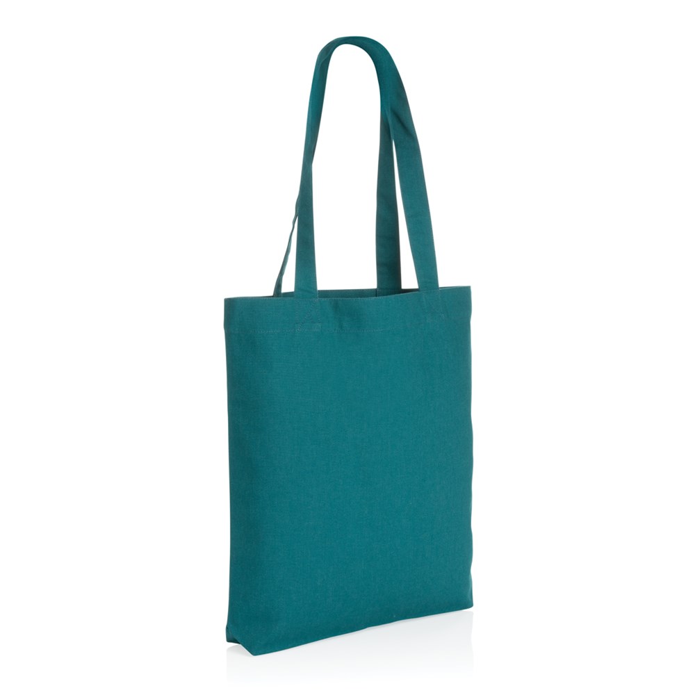 Impact Aware™ recycled canvas draagtas 285gsm - verdigris (± PMS 18-4834TCX)