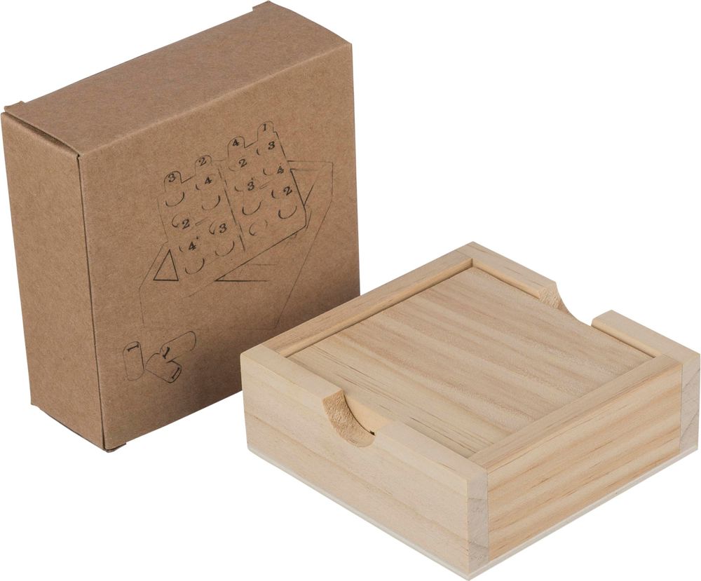 Grenenhouten mini Sudoku set Kenza