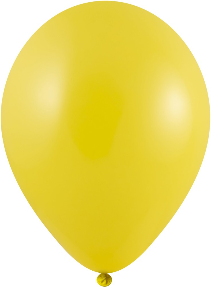 Ballonnen onbedrukt - Ø 35 cm / omvang 90-100 cm / 12 inch, Wit (1100), Pastel - Donker geel (1110)