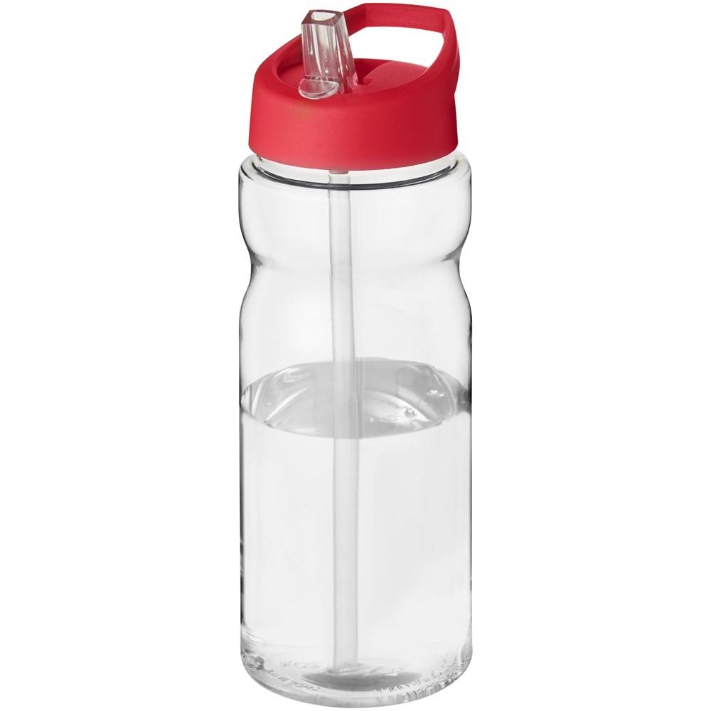 H2O Active® Base 650 ml bidon met fliptuitdeksel - Transparent, Rood