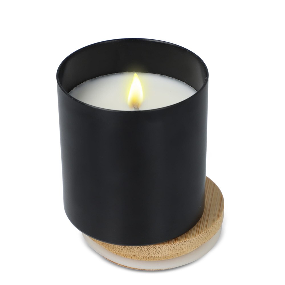 Bhakti plantaardige geurkaars in gerecycled aluminium potje