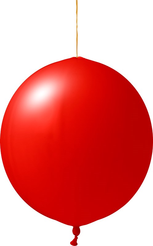 Punchballs bedrukt Qualityprint Ø 45 cm / omvang 120-130 cm / 18 inch, Licht blauw (6009), Pastel, 2 drukzijden, 2 kleuren, 120/130 cm omvang 45 cm Ø / 17 inch - Rood (6045)
