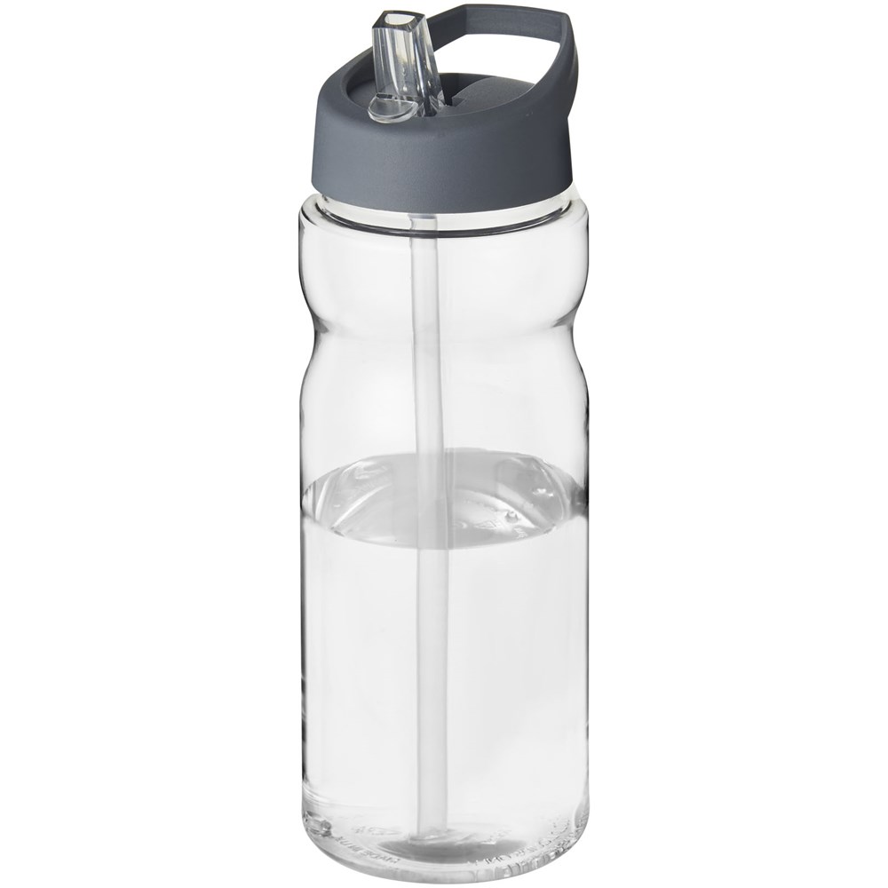 H2O Active® Base 650 ml bidon met fliptuitdeksel - Transparent, Stormgrijs