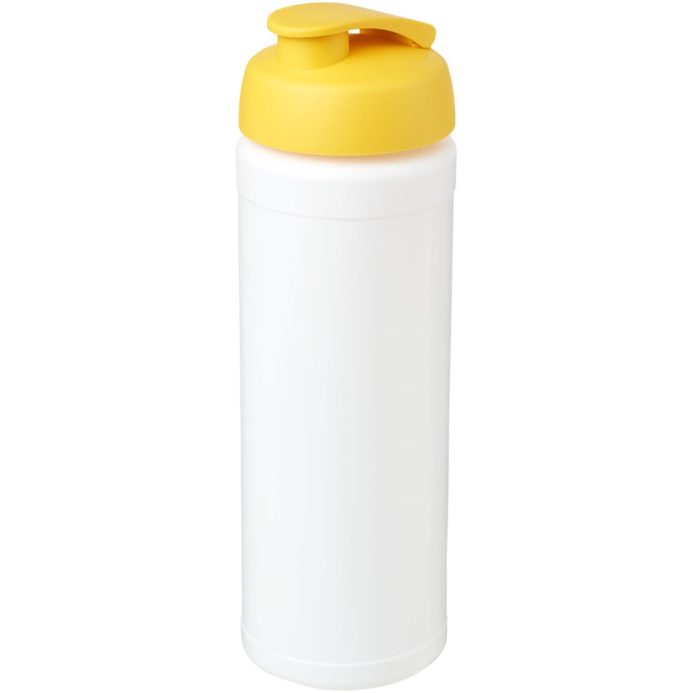 Baseline® Plus grip 750 ml sportfles met flipcapdeksel - Wit, Geel