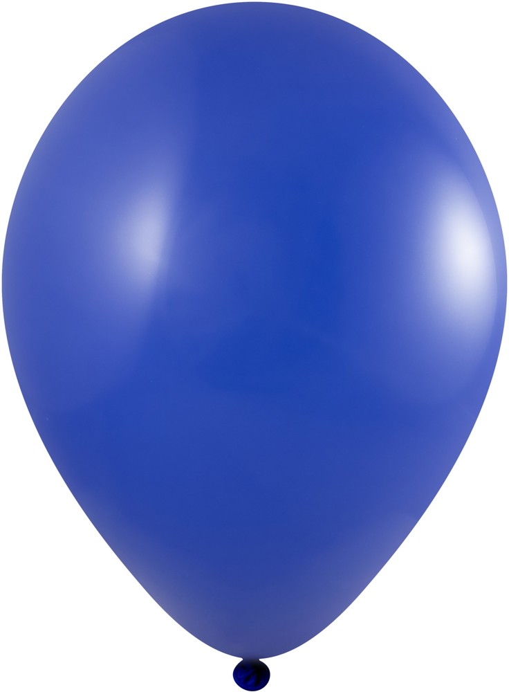 Ballonnen onbedrukt - Ø 35 cm / omvang 90-100 cm / 12 inch, Wit (1100), Pastel - Donker blauw (1056)