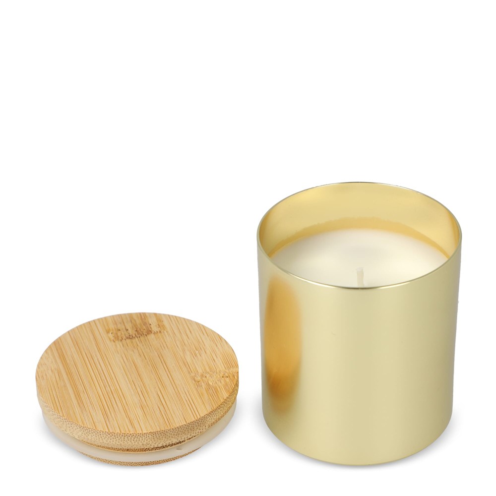 Bhakti plantaardige geurkaars in gerecycled aluminium potje