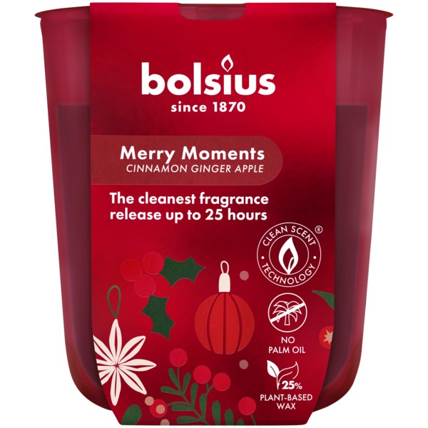 Bolsius True Glow Gift Set- Bordeaux Red