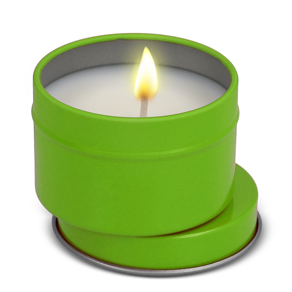 Dhyana plantaardige geurkaars in gerecycled blik