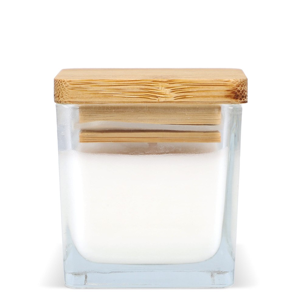 Chakra plantaardige kaars in glazen houder