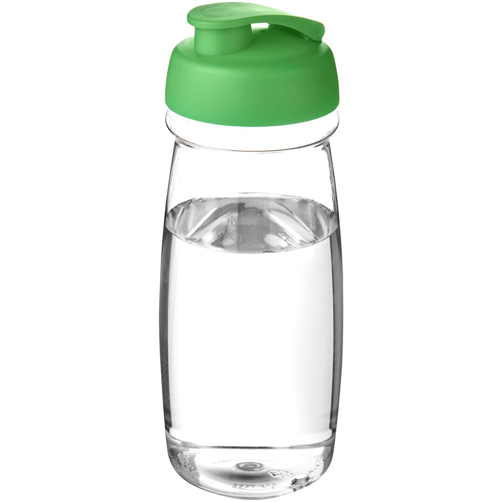H2O Active® Pulse 600 ml sportfles met flipcapdeksel - Transparent, Groen