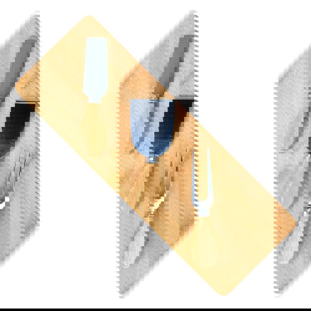 3-delige bamboe kaasmessenset