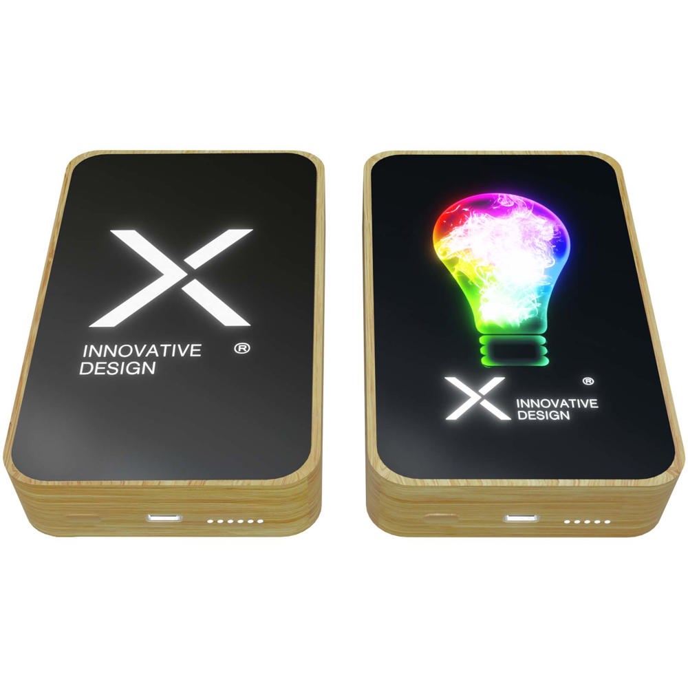 SCX.design P27 10.000 mAh MagSafe powerbank van bamboe