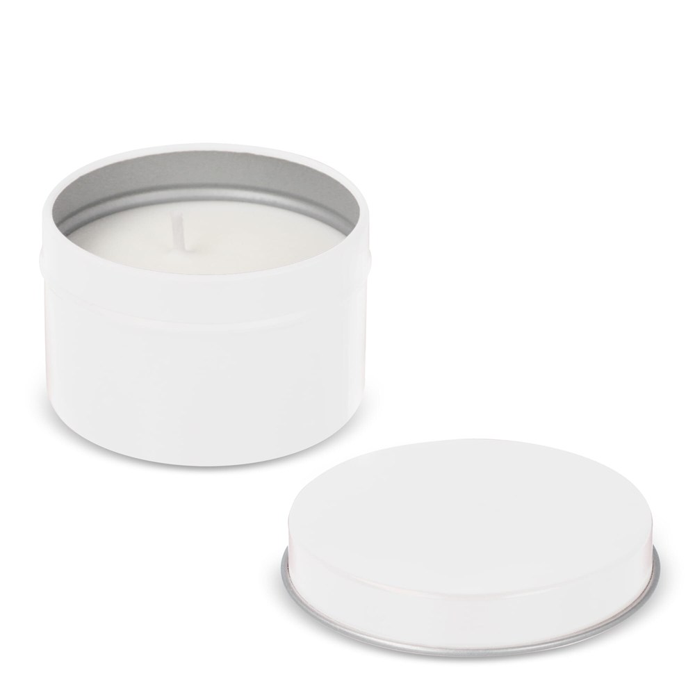 Kirtan plantaardige geurkaars in groot gerecycled blik