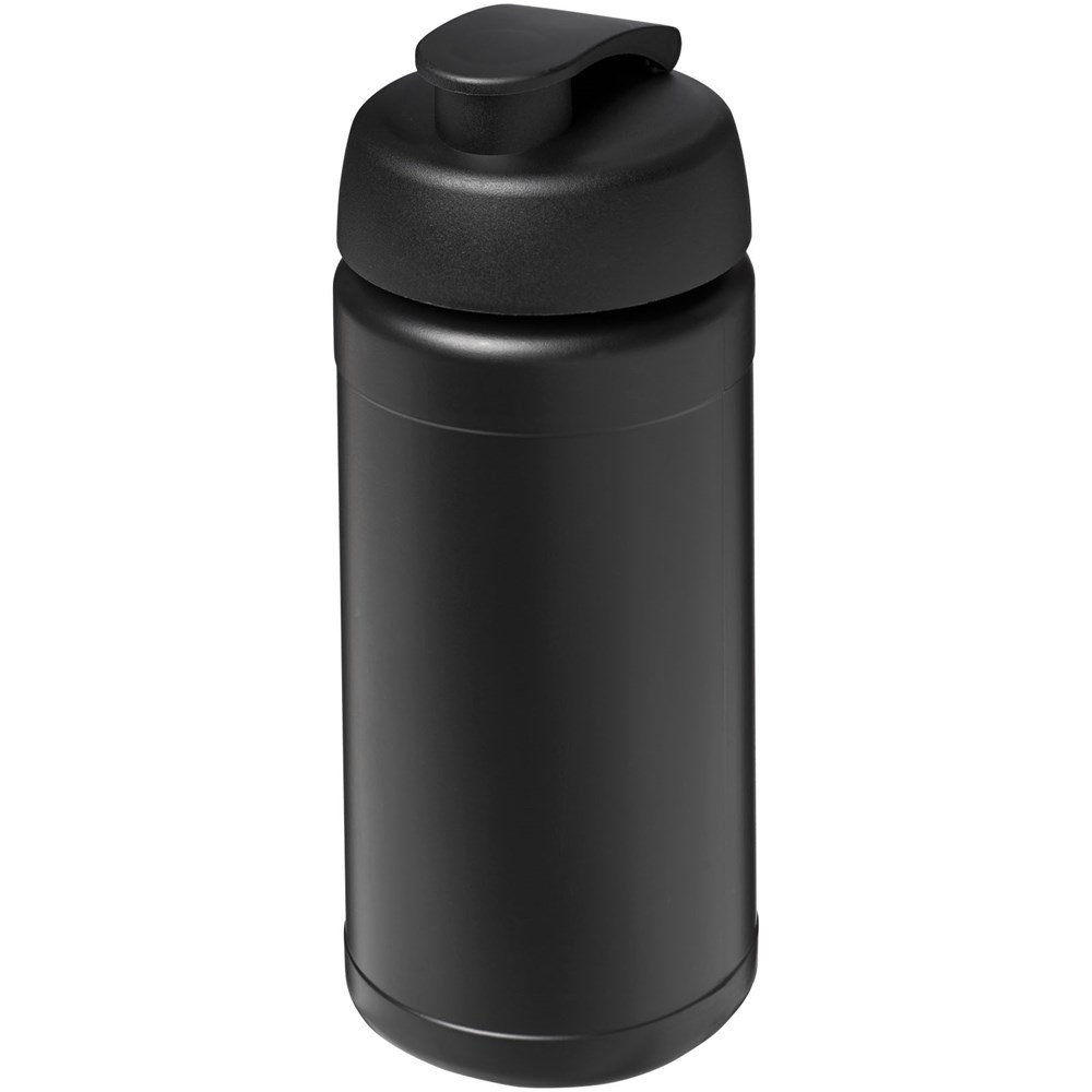Baseline® Plus 500 ml sportfles met flipcapdeksel - Zwart
