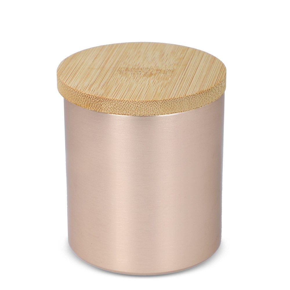 Bhakti plantaardige geurkaars in gerecycled aluminium potje