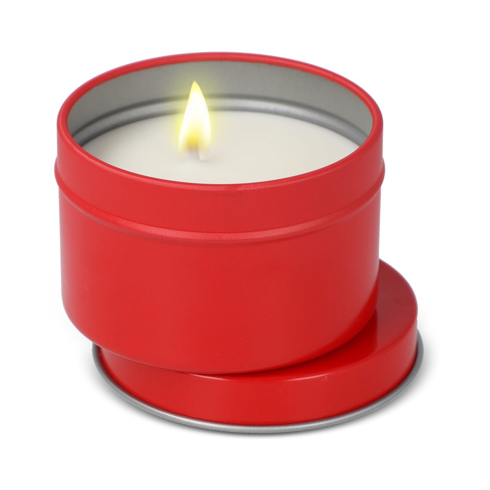 Kirtan plantaardige geurkaars in groot gerecycled blik