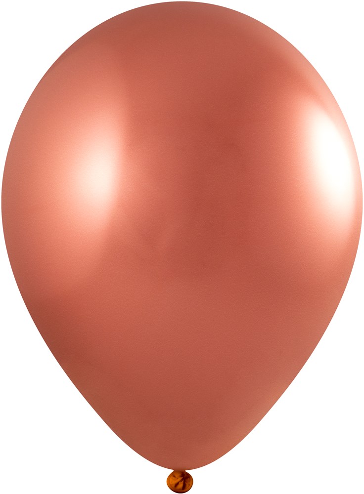 Ballonnen bedrukt 90/100 cm - Ø 35 cm - 12 inch - Koper Chroom (4730) (± PMS 7607)