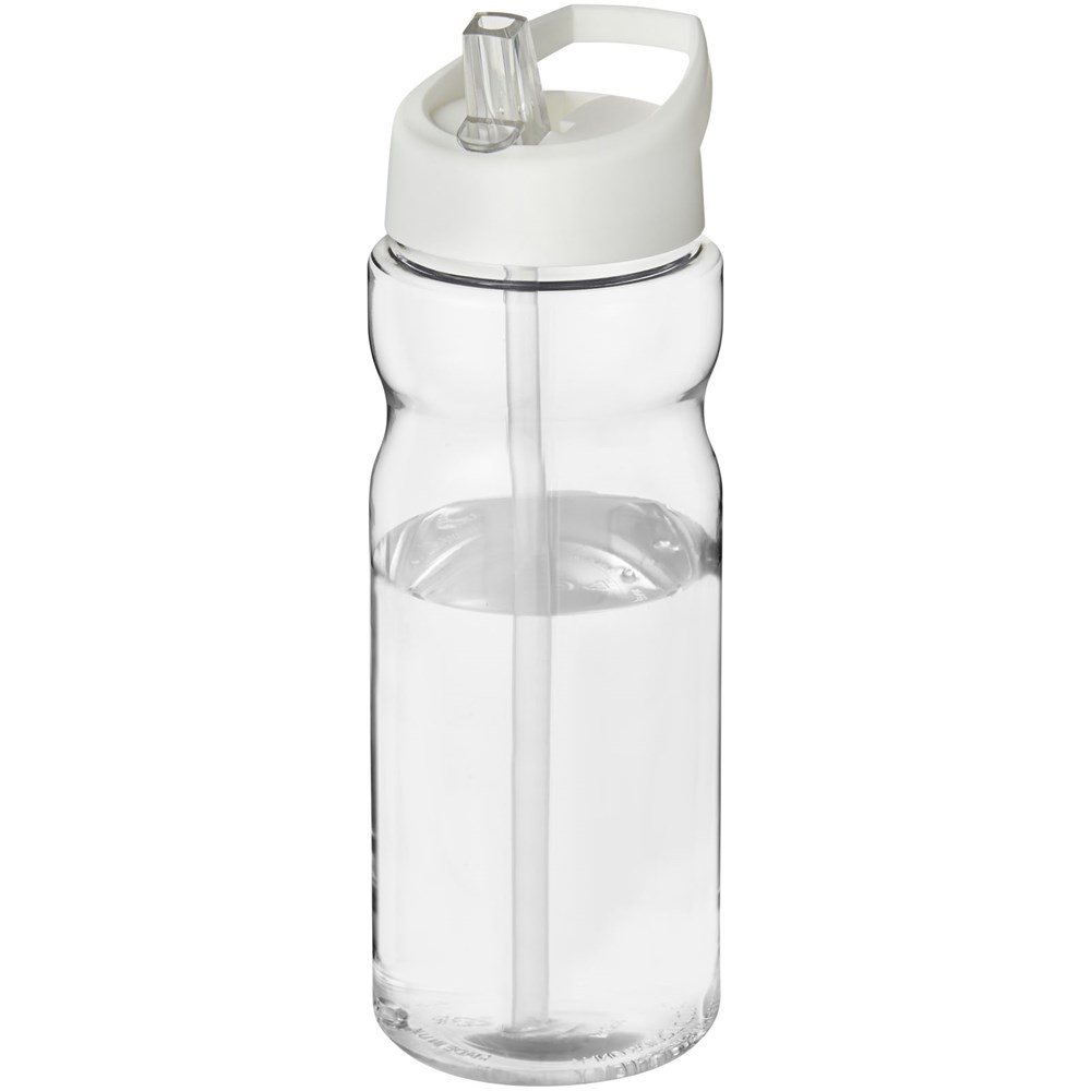 H2O Active® Base 650 ml bidon met fliptuitdeksel - Transparent, Wit