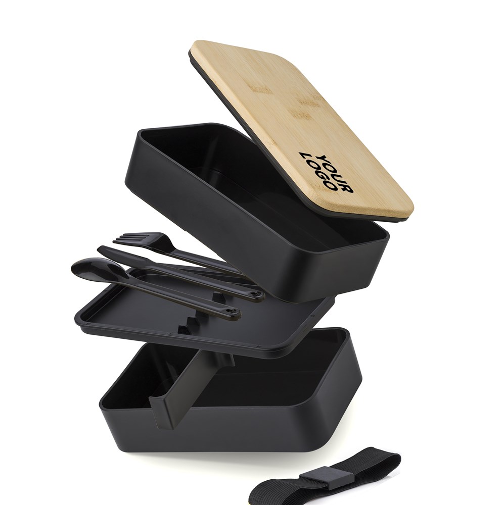 PP dubbele laag lunchbox Maxton