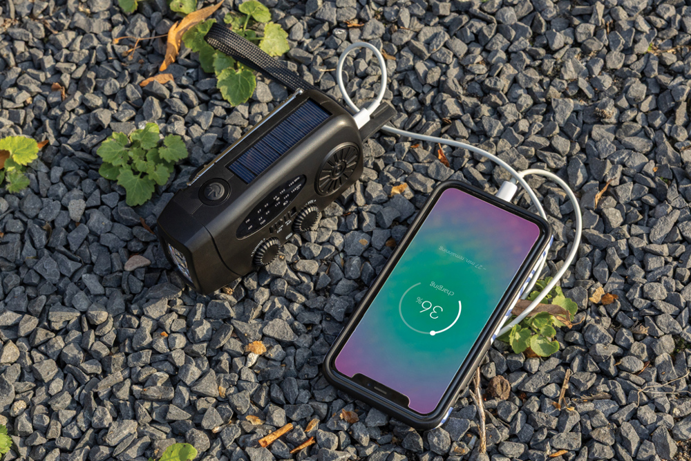 RescueWave noodradio van RCS gerecycled plastic