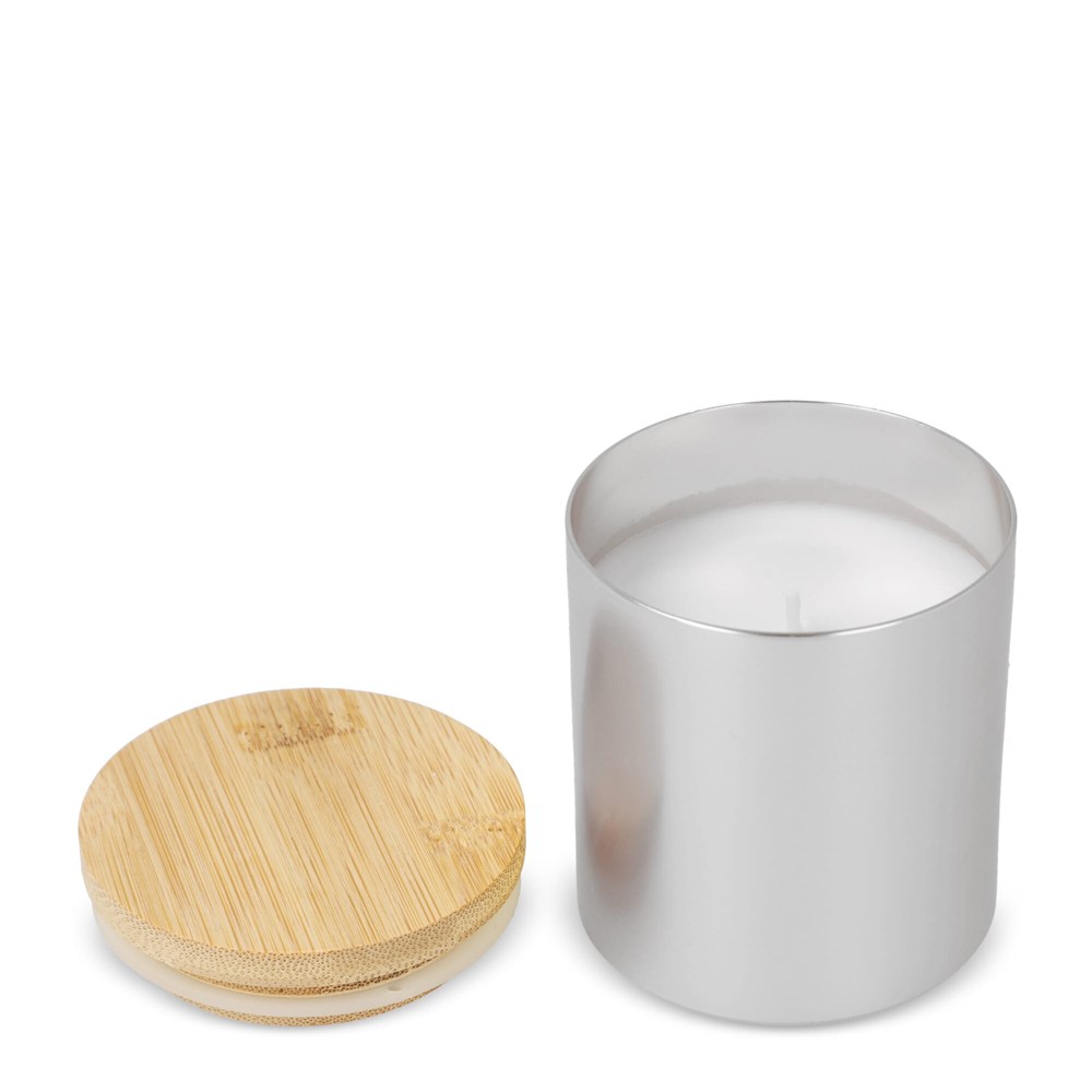 Bhakti plantaardige geurkaars in gerecycled aluminium potje