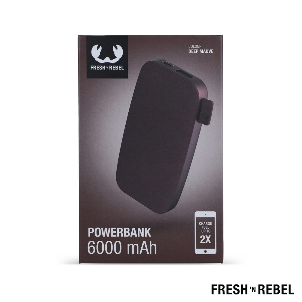 2PB6100 | Fresh 'n Rebel Powerbank 6000mAh USB-C
