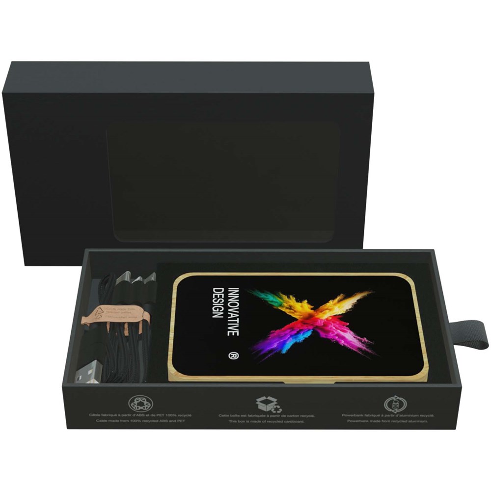 SCX.design P26 15 W 5000 mAh houten MagSafe powerbank
