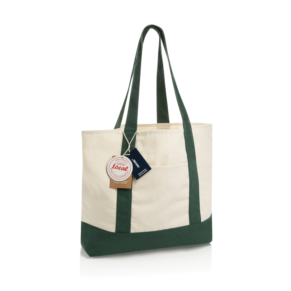 SHOP LOCAL AWARE™ recycled cotton 350gsm Tote bag - groen (± PMS Green)