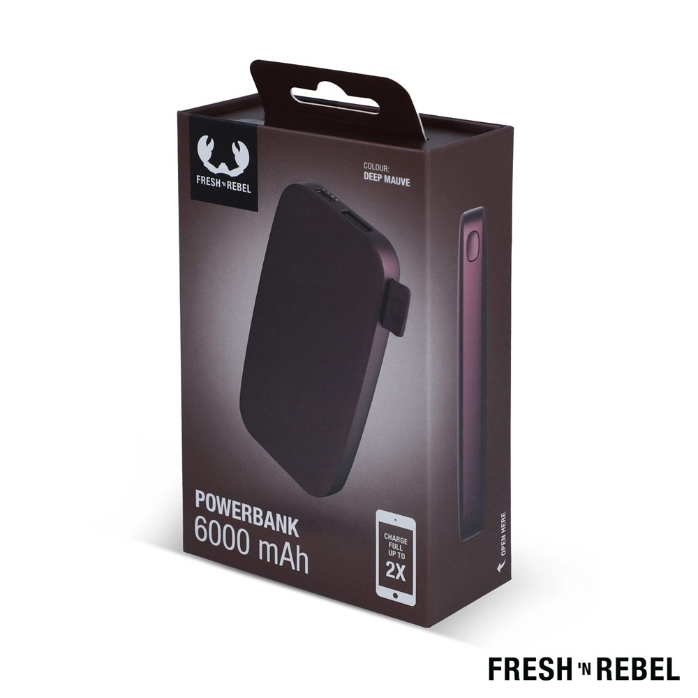 2PB6100 | Fresh 'n Rebel Powerbank 6000mAh USB-C