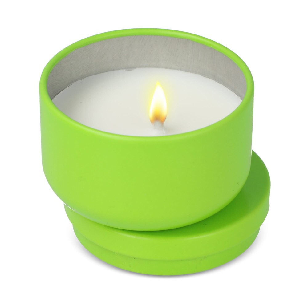 Asana plantaardige kaars in gerecycled blik